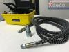 5 Star Yellow Air Hydraulic Foot Pump Pedal 10000 PSI 10ft Hose & Coupler