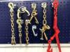 8 PIECE TOOLS AND CHAINS WITH TOW TRUCK WRECKER TOWING TOOLS