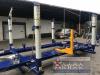 25 FEET LONG AUTO BODY FRAME MACHINE 4 TOWERS WITH CLAMPS, HOOKS, TOOLS + CART