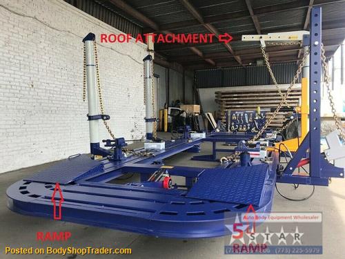 22 FEET 4 TOWERS AUTO BODY FRAME MACHINE 360 DEGREES 40 TON - Frame ...