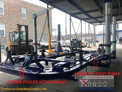 22 FEET 4 TOWERS AUTO BODY FRAME MACHINE 360 DEGREES 40 TON - Frame ...